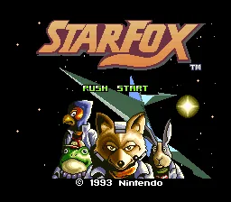 Star Fox: tela de título