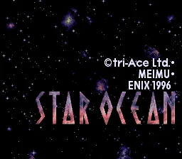 Star Ocean: tela de título