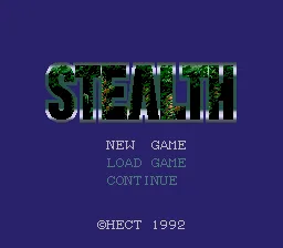 Stealth: tela de título