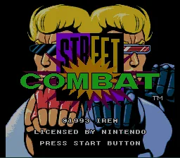 Street Combat: tela de título
