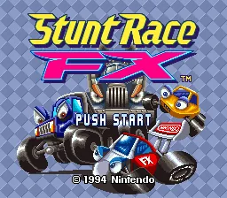 Stunt Race FX: tela de título