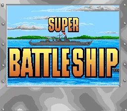 Super Battleship: tela de título