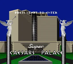 Super Caesars Palace: tela de título
