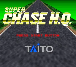 Super Chase H.Q.: tela de título