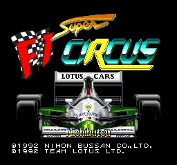 Super F1 Circus: tela de título