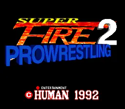 Super Fire Pro Wrestling 2: tela de título