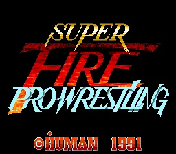Super Fire Pro Wrestling: tela de título