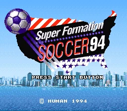 Super Formation Soccer 94 - World Cup Edition: tela de título