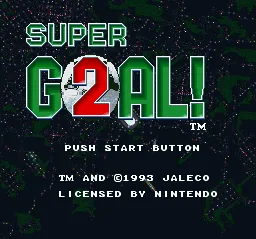 Super Goal! 2: tela de título