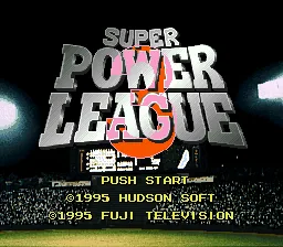 Super Power League 3: tela de título