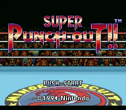 Super Punch-Out!!: tela de título