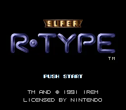 Super R-Type: tela de título