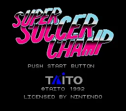 Super Soccer Champ: tela de título