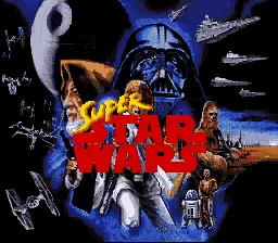 Super Star Wars: tela de título