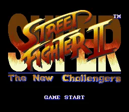 Super Street Fighter II: tela de título
