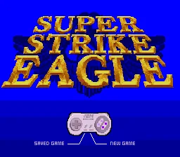 Super Strike Eagle: tela de título