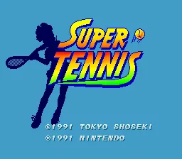 Super Tennis: tela de título