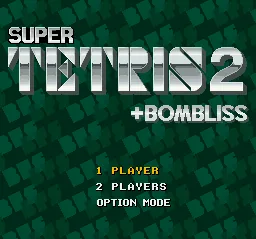 Super Tetris 2 + Bombliss: tela de título