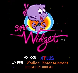 Super Widget: tela de título