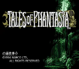Tales of Phantasia: tela de título