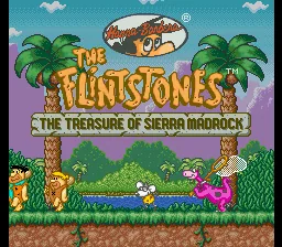 The Flintstones - The Treasure of Sierra Madrock: tela de título