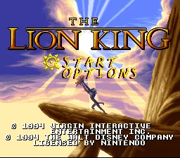 The Lion King: tela de título