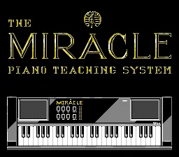 The Miracle Piano Teaching System: tela de título