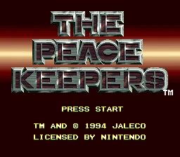 The Peace Keepers: tela de título