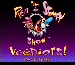 The Ren & Stimpy Show - Veediots!: tela de título