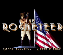 The Rocketeer: tela de título
