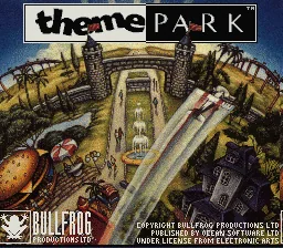 Theme Park: tela de título