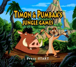 Timon & Pumbaa's Jungle Games: tela de título