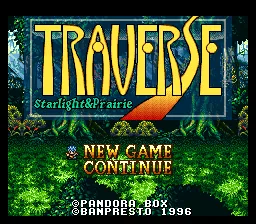 Traverse - Starlight & Prairie: tela de título