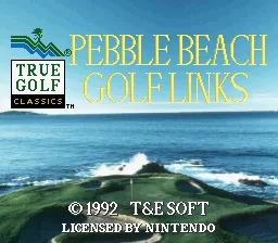 True Golf Classics - Pebble Beach Golf Links: tela de título