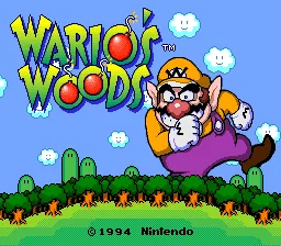 Wario's Woods: tela de título
