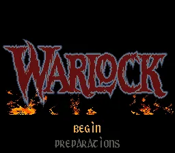 Warlock: tela de título