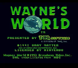 Wayne's World: tela de título