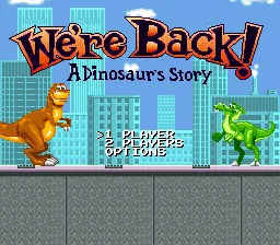 We're Back! - A Dinosaur's Story: tela de título