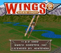 Wings 2 - Aces High: tela de título
