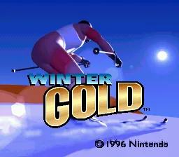 Winter Gold: tela de título