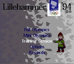 Winter Olympic Games - Lillehammer '94: tela de título