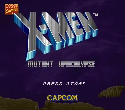 X-Men - Mutant Apocalypse: tela de título