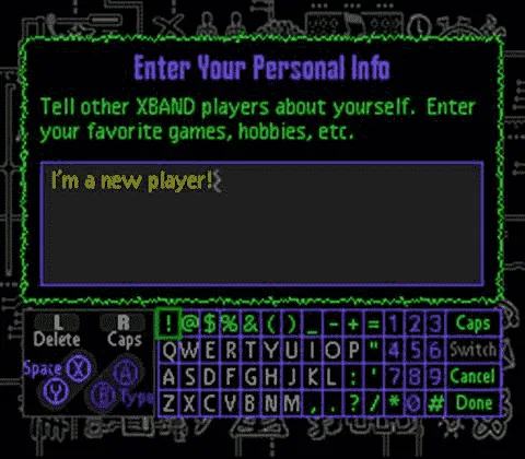 XBAND: gameplay