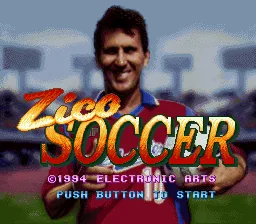 Zico Soccer: tela de título