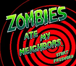 Zombies Ate My Neighbors: tela de título
